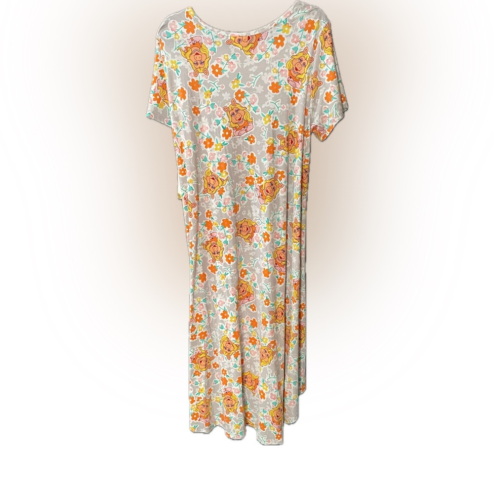 Lularoe Disney Miss Piggy Carly Dress 2xl New with Tags